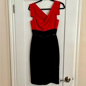 Black Halo Jackie O belted dress